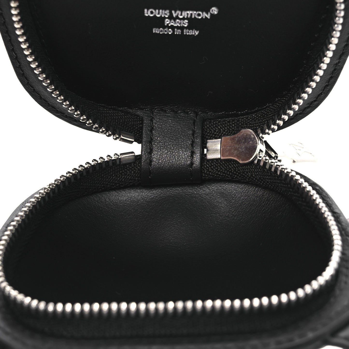 Monogram Dog Bag Charm Key Holder Black