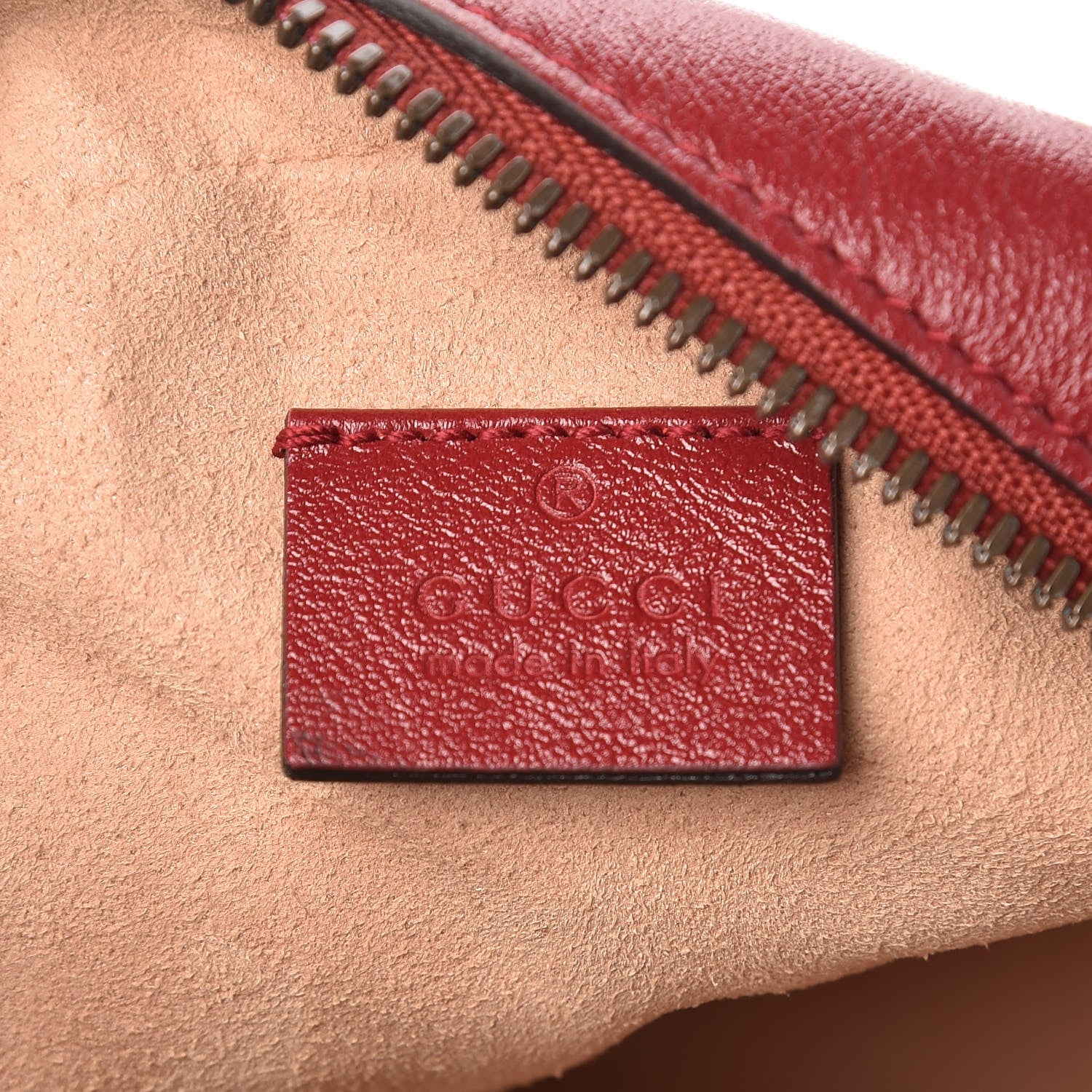 Gucci Glazed Calfskin Matelasse Heart Mini GG Marmont Round Shoulder Bag Romantic Cerise 6 of 9