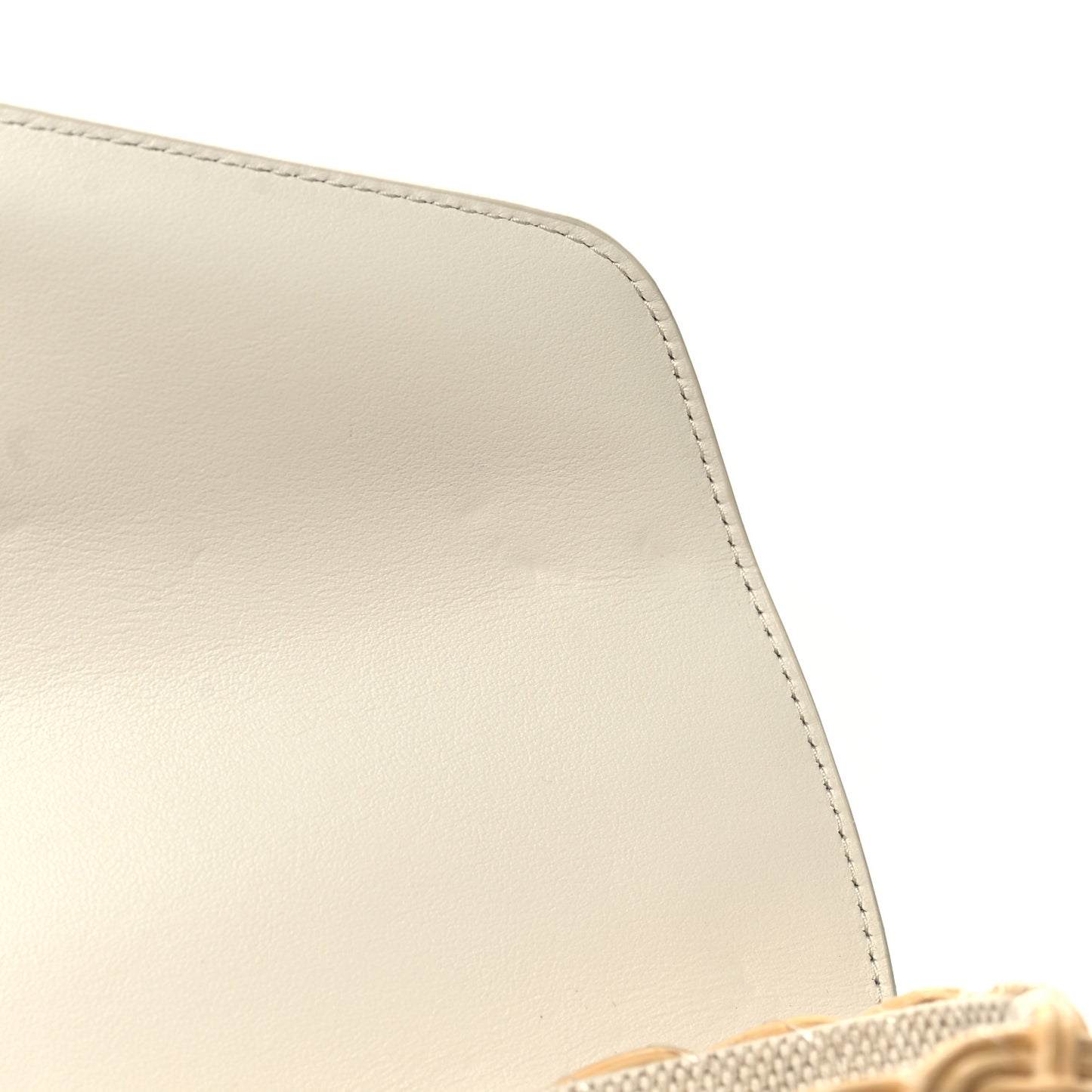 Midollino City Calfskin Mini Bag Naturale White
