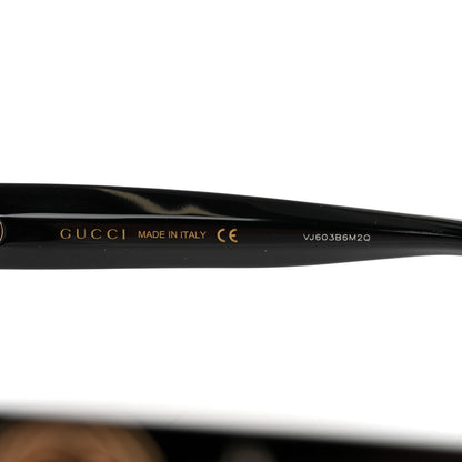 Gucci Acetate Crystal Star Round Frame Sunglasses GG0208S Black 6 of 8