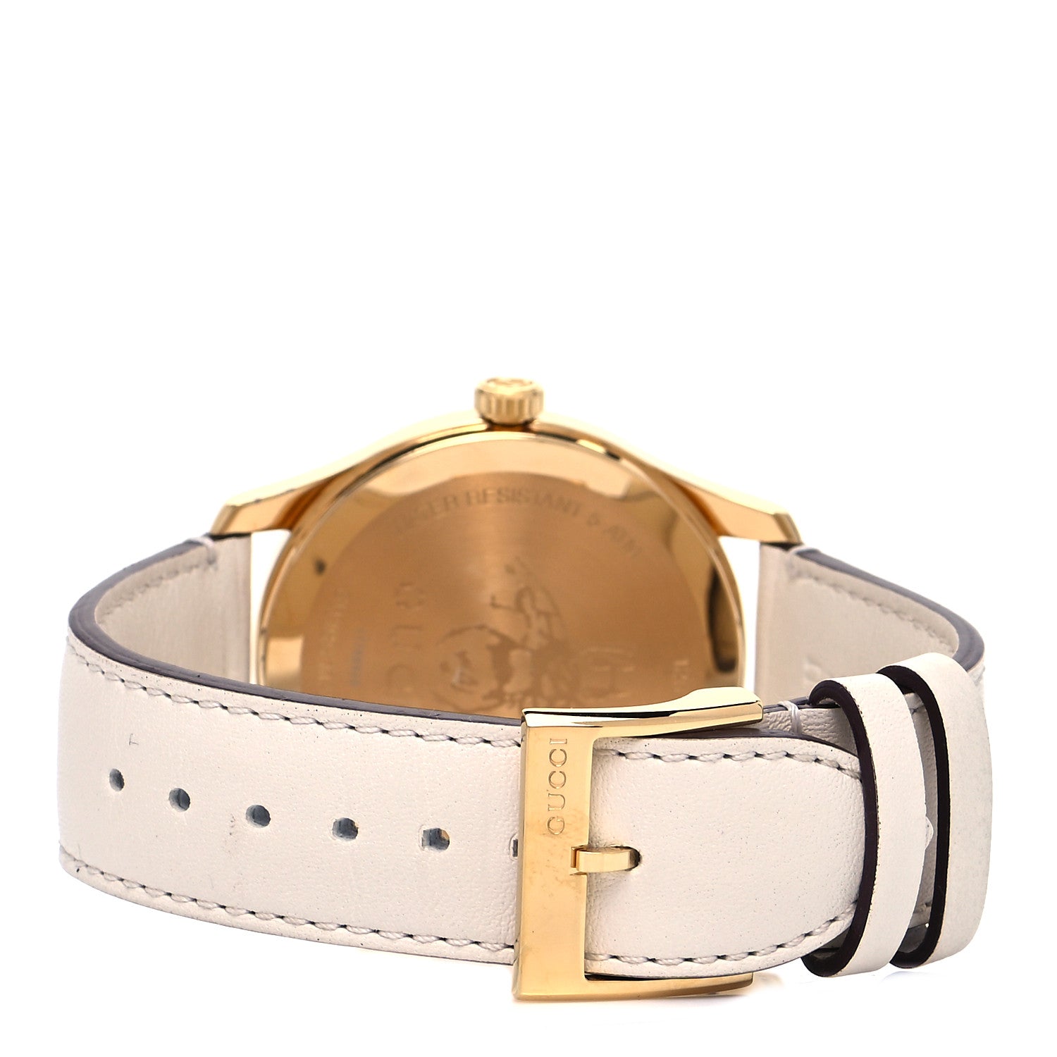 Gucci Stainless Steel Calfskin 38mm Le Marché Des Merveilles Bee Quartz Watch 3 of 5