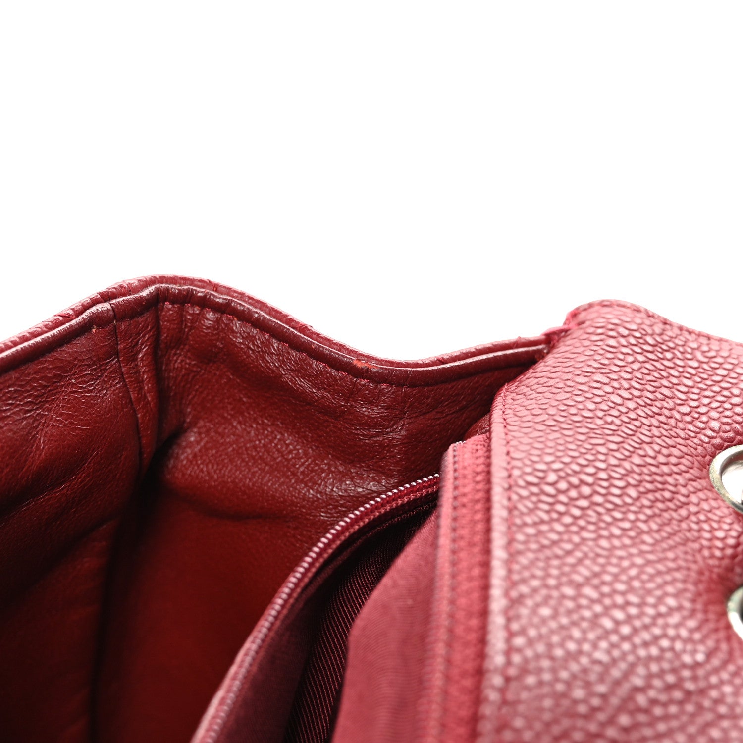 Chanel Caviar Quilted Jumbo Single Flap Red 12 of 12