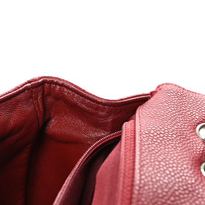Chanel Caviar Quilted Jumbo Single Flap Red 12 of 12
