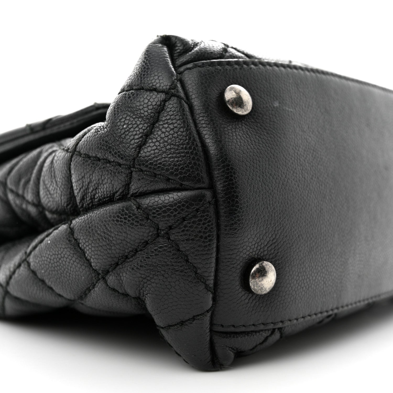 Chanel Caviar Quilted Small Coco Handle Flap Black 8 of 21
