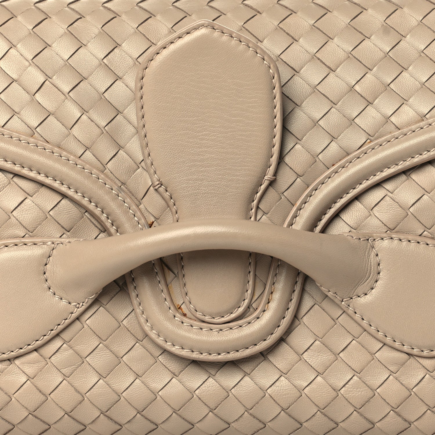 Bottega Veneta Nappa Intrecciato Rialto Shoulder Bag Nude 8 of 11