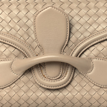 Bottega Veneta Nappa Intrecciato Rialto Shoulder Bag Nude 8 of 11