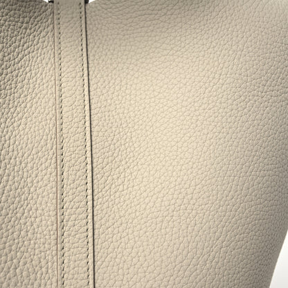 Hermes Taurillon Clemence Picotin Lock 22 MM Beton 8 of 12