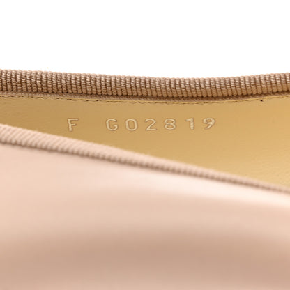 Chanel Lambskin Cap Toe CC Ballerina Flats 36 Beige 6 of 8