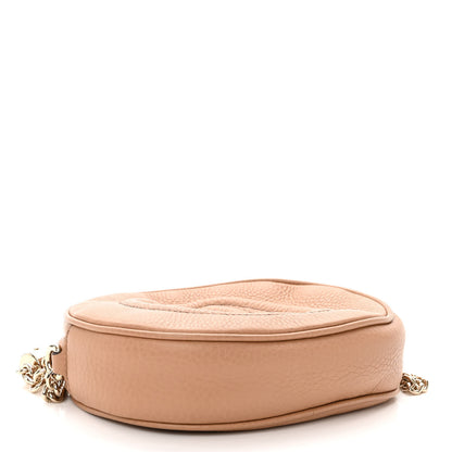 Gucci Pebbled Calfskin Mini Soho Chain Bag Camelia 4 of 10