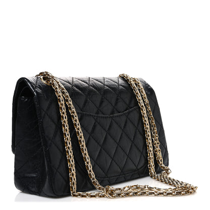 Chanel Aged Calfskin Quilted 2.55 Reissue 225 Flap Black 2 of 9