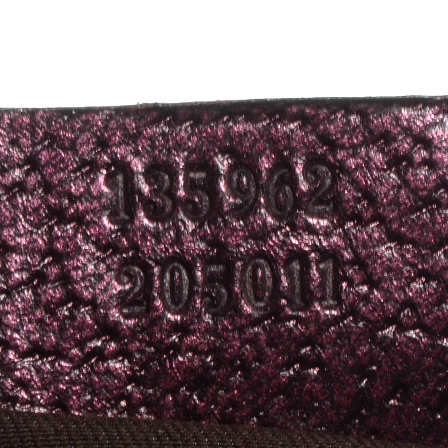 Gucci Monogram Bamboo Chain Shoulder Bag Metallic Purple 7 of 7
