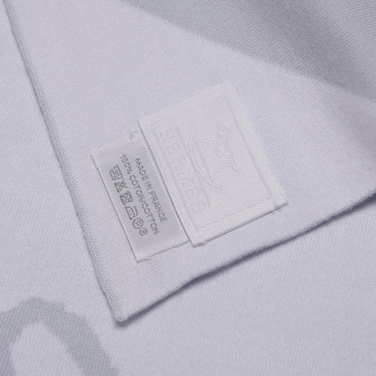 Hermes Cotton Adada Knit Baby Blanket Bleu Glacier 5 of 5