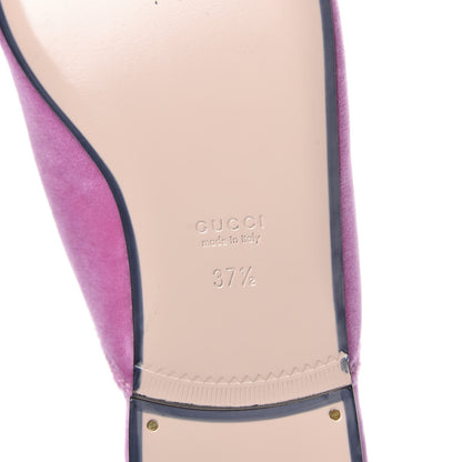Gucci Velvet Marquise Crystals Womens Princetown Slippers 37.5 Malva Dark Malva 7 of 9