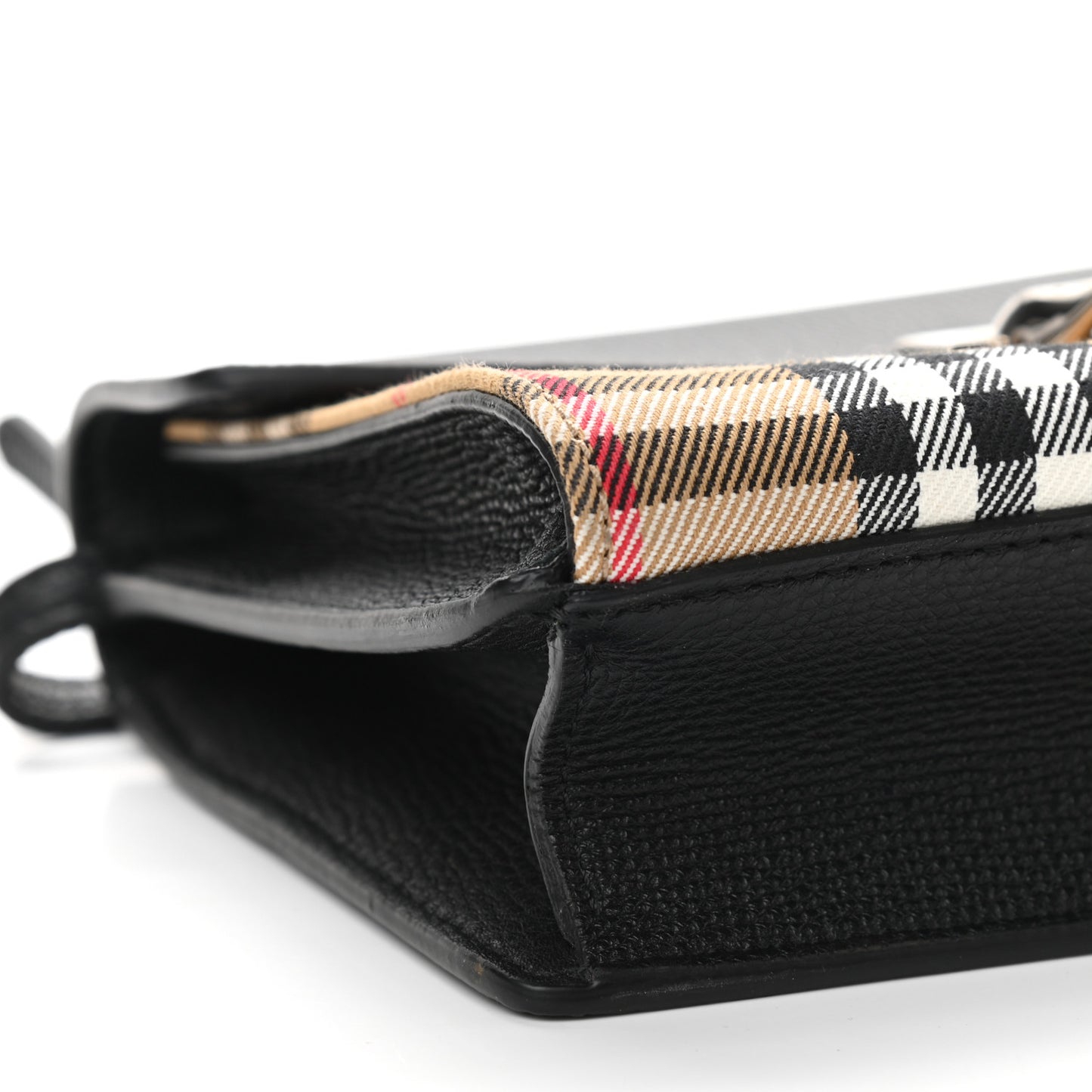 Derby Calfskin House Check Mini Macken Crossbody Bag Black
