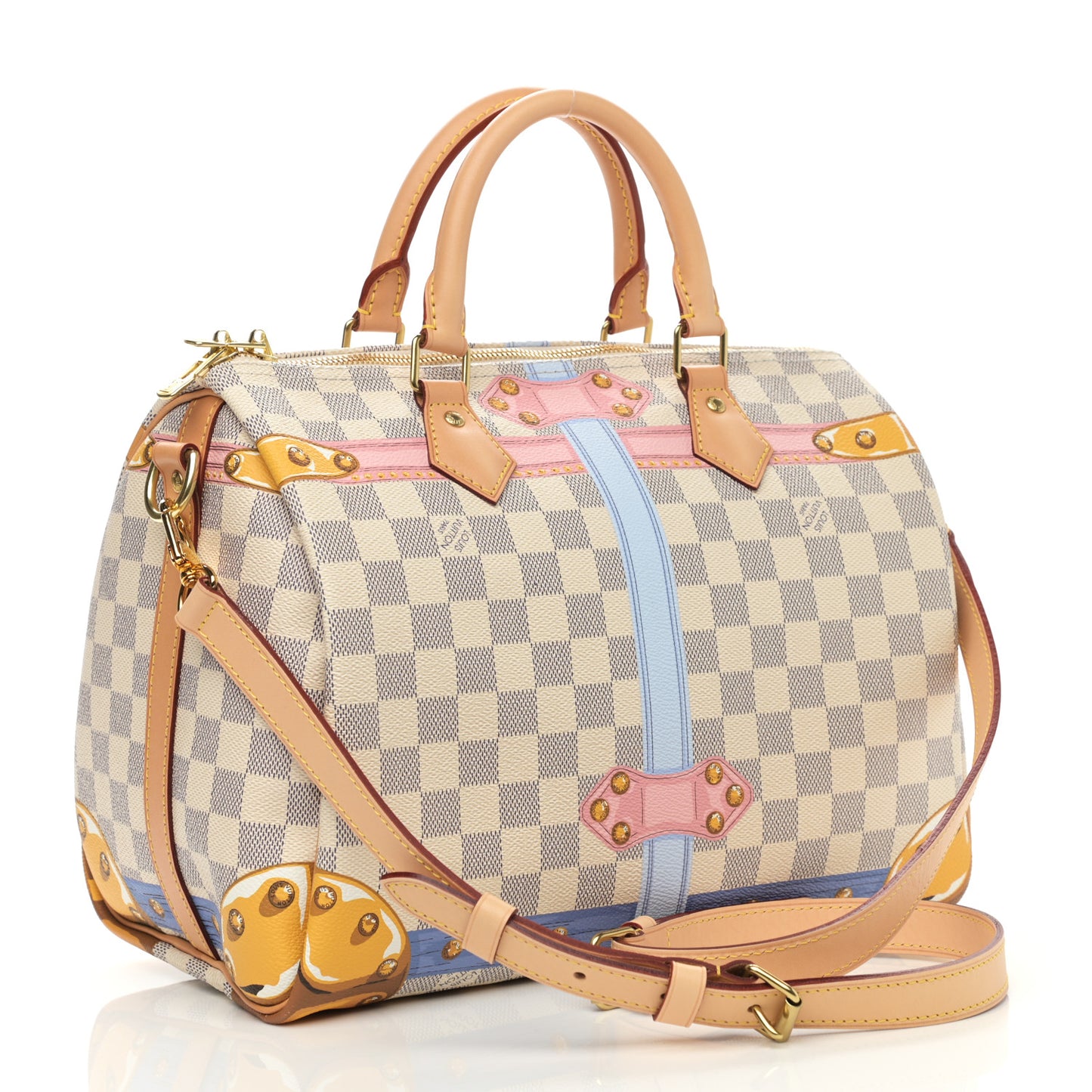 Damier Azur Summer Trunks Speedy Bandouliere 30