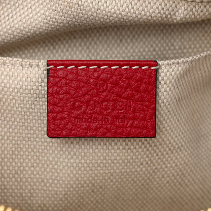 Gucci Pebbled Calfskin Small Soho Disco Bag Tabasco Red 6 of 10