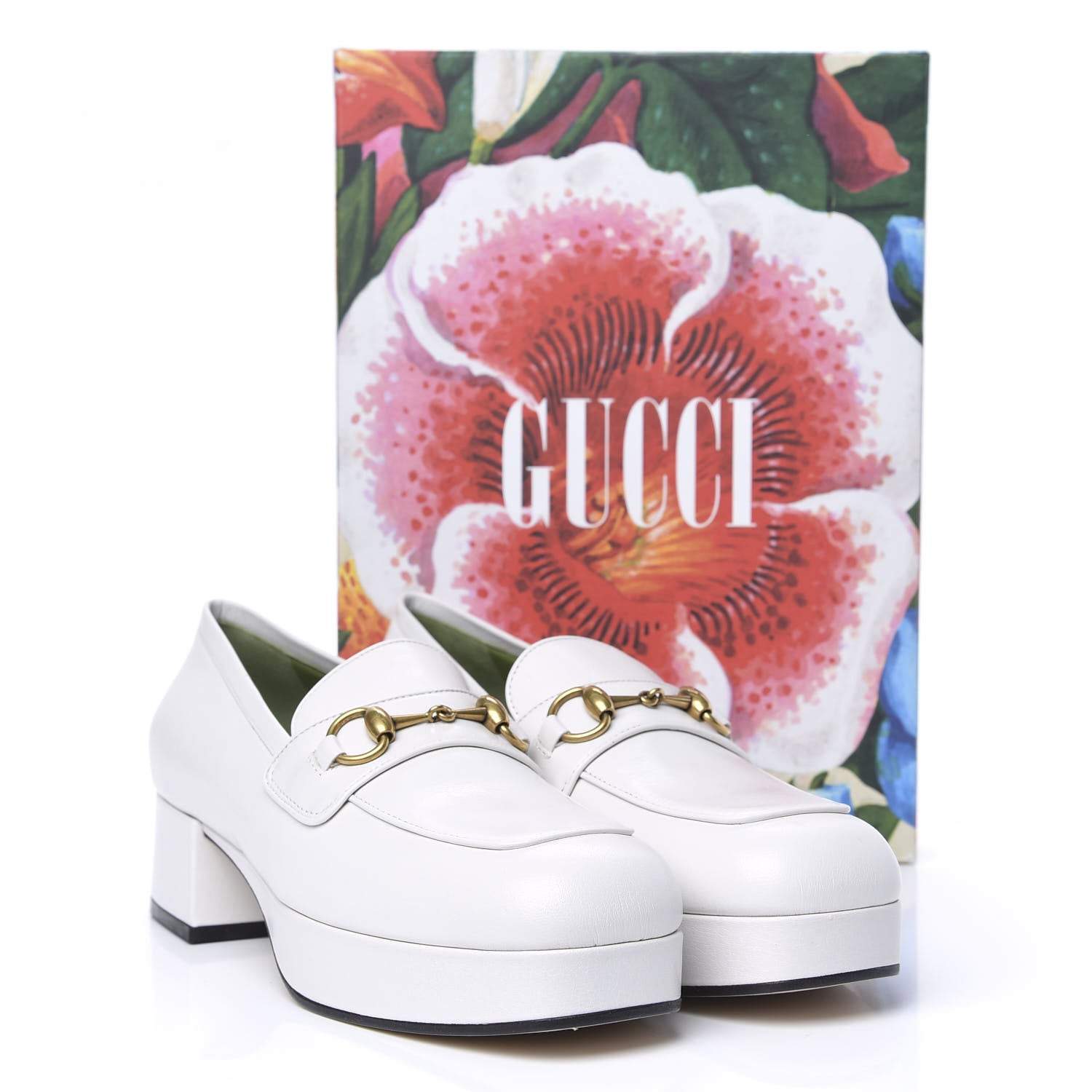 Gucci Goatskin Houdan Platform Loafers 40.5 Great White 9 of 9