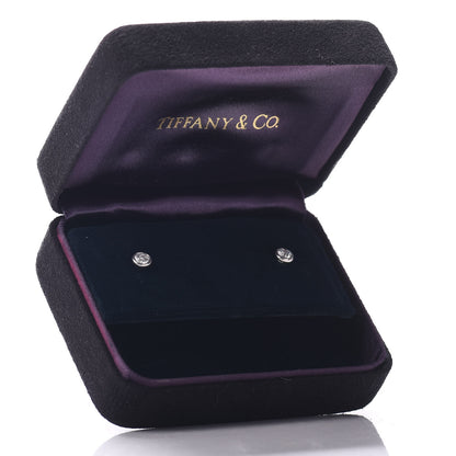 Tiffany Platinum Diamond .50ctw Elsa Peretti Diamonds By The Yard Earrings 6 of 6