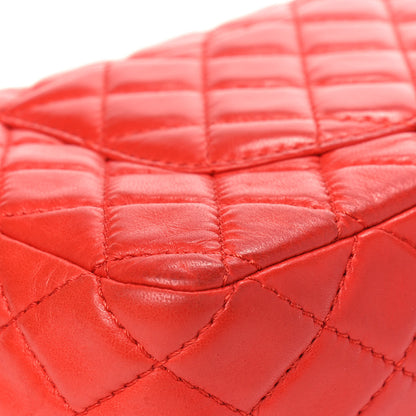 Chanel Lambskin Quilted Medium Double Flap Red 7 of 10