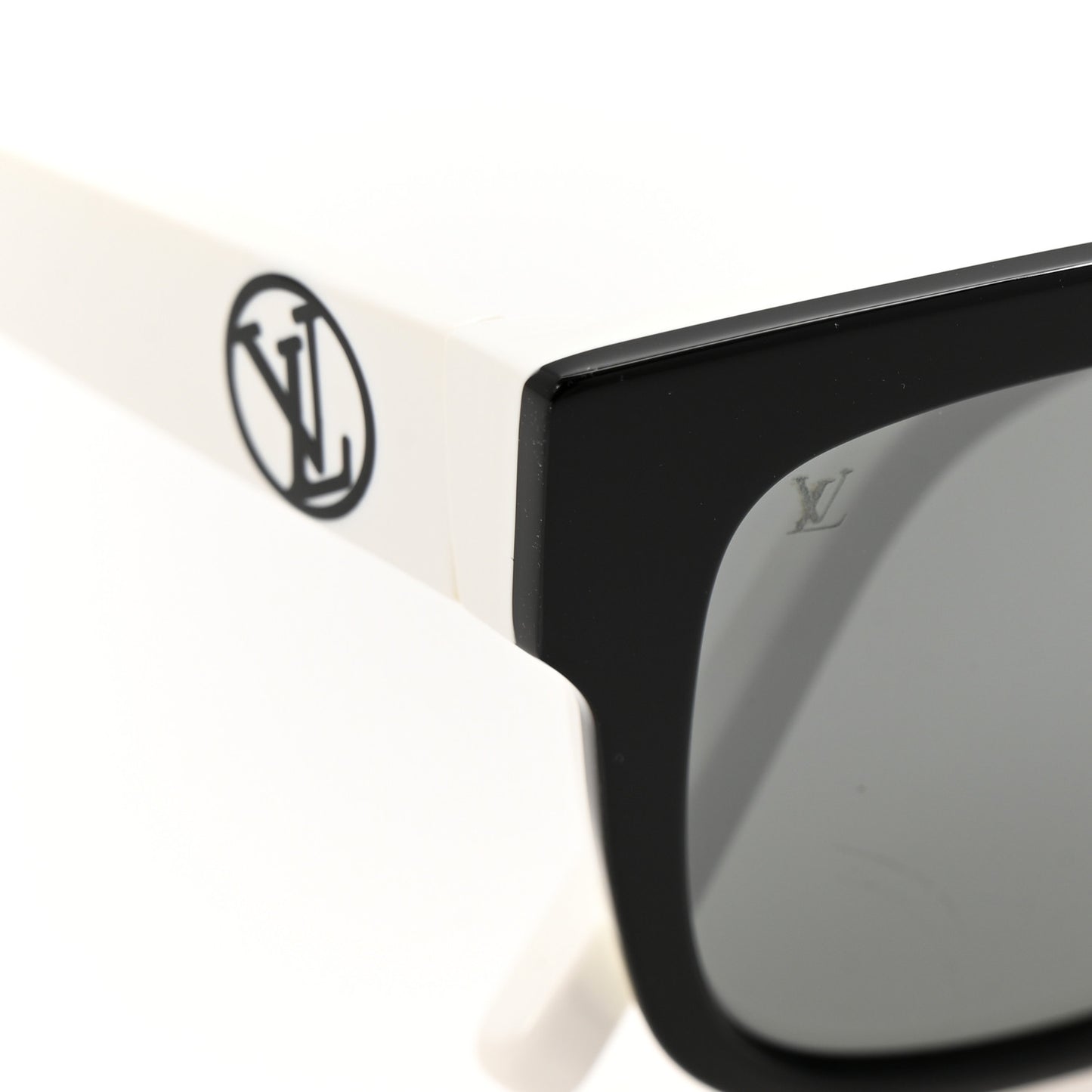 Acetate Outerspace Square Sunglasses Z1094W Black White