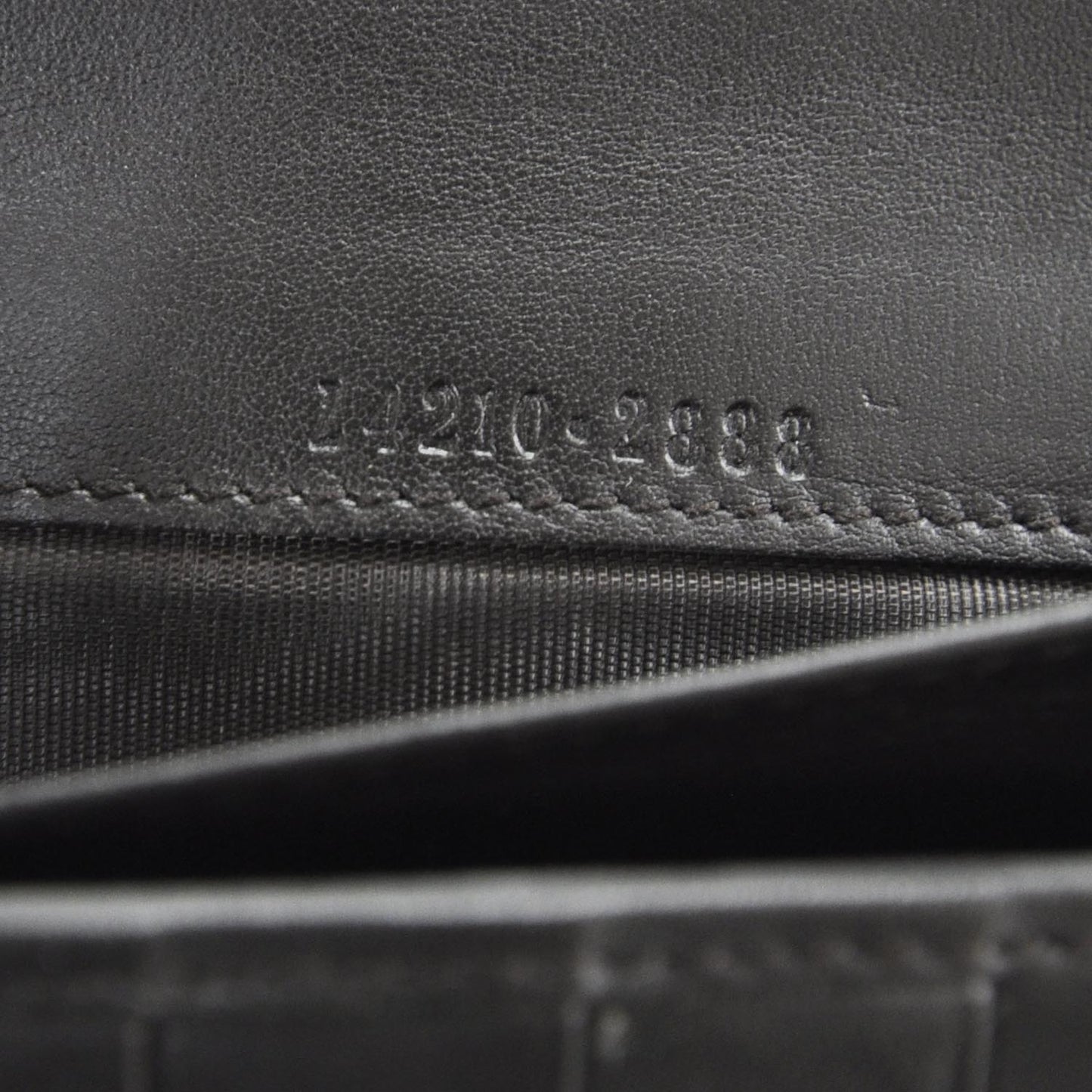 Monogram Metal Plate Continental Wallet Black
