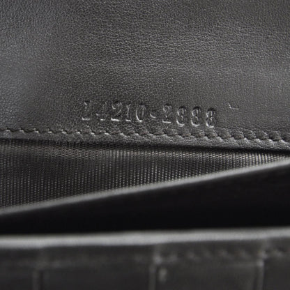 Gucci Monogram Metal Plate Continental Wallet Black 8 of 8