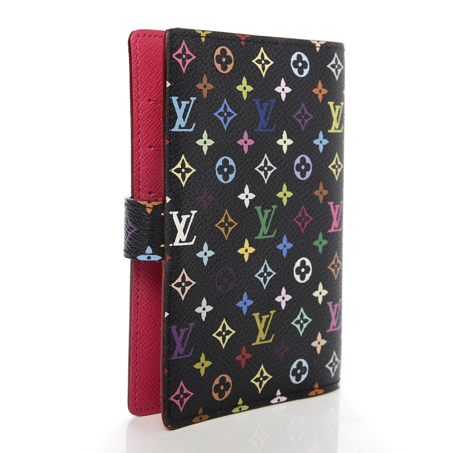Louis Vuitton Monogram Multicolor Small Ring Agenda Cover Black Grenade 3 of 7