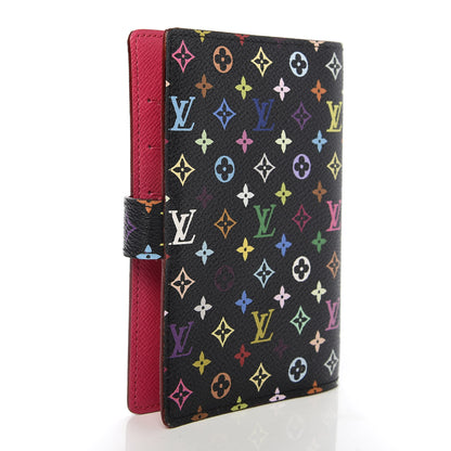 Louis Vuitton Monogram Multicolor Small Ring Agenda Cover Black Grenade 3 of 7