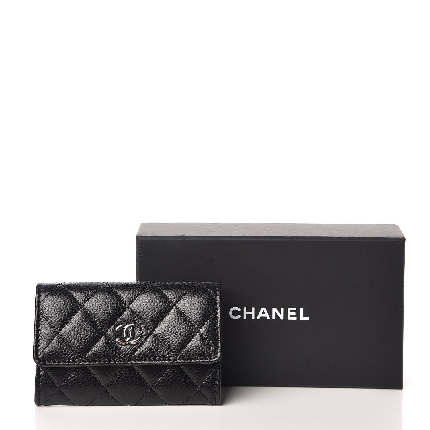 Chanel Caviar Quilted Flap Card Holder Black 9 of 9