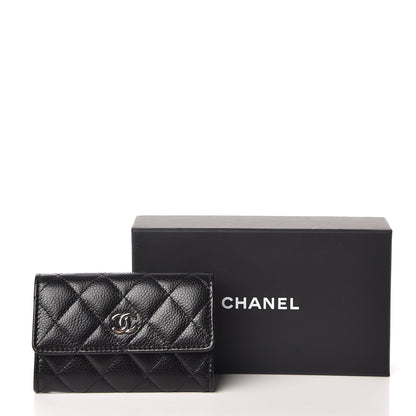 Chanel Caviar Quilted Flap Card Holder Black 9 of 9