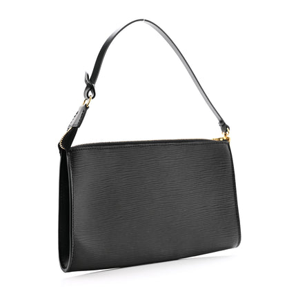 Louis Vuitton Epi Pochette Accessories 24 Black 3 of 8