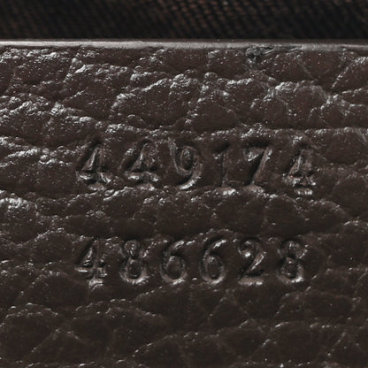 Gucci Monogram Dollar Calfskin Belt Bag Beige Ebony Testa di Moro Marrone Scuro 7 of 10