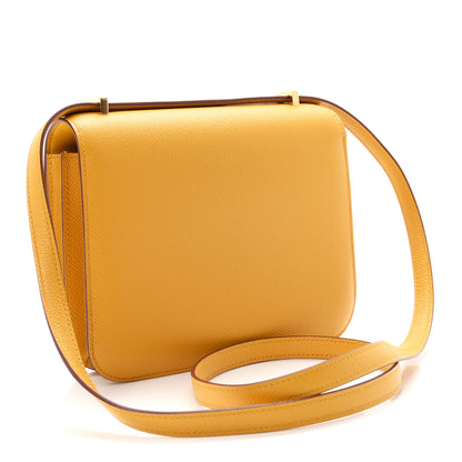 Hermes Epsom Constance 18 Jaune Ambre 3 of 11