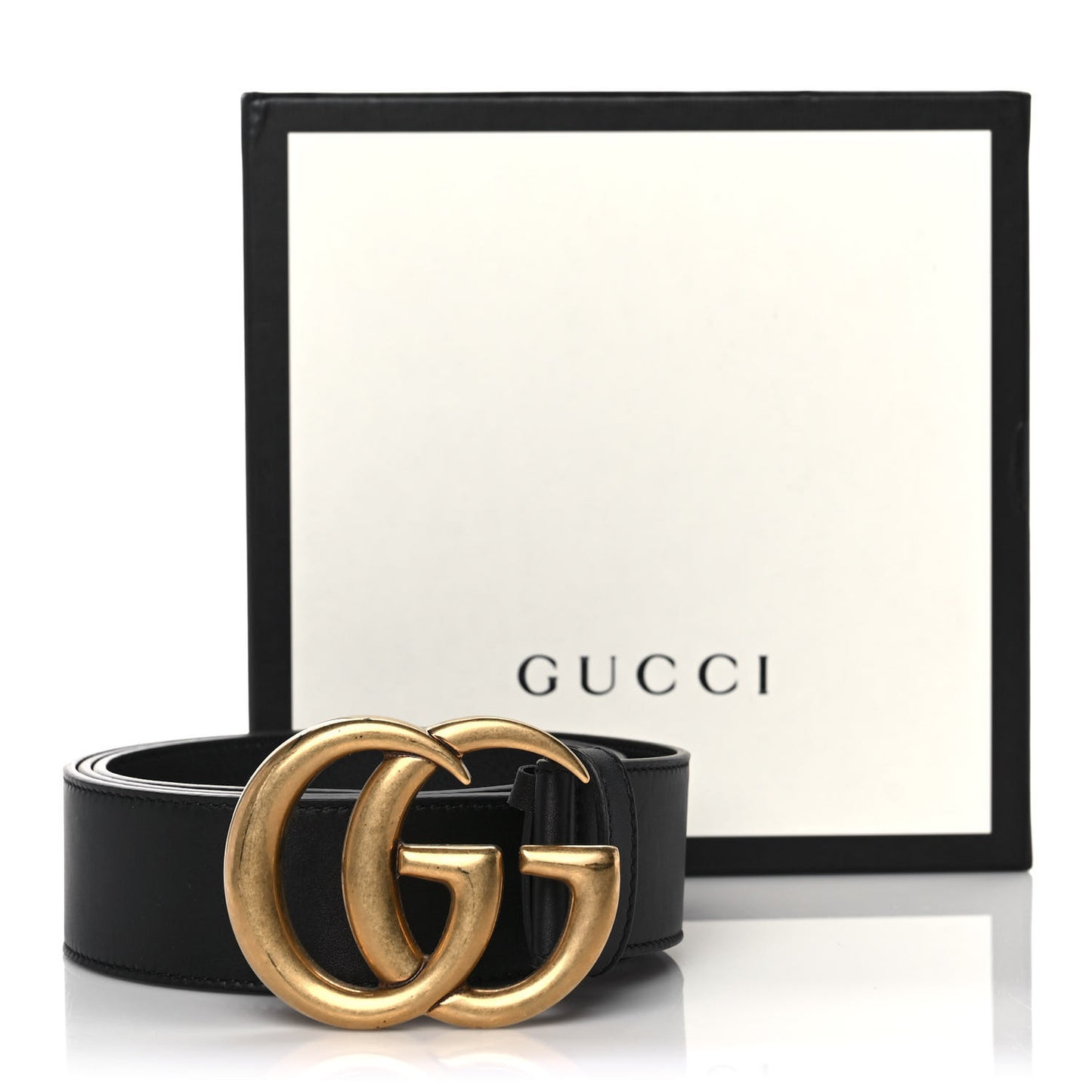 Calfskin Double G 40mm Belt 95 38 Black