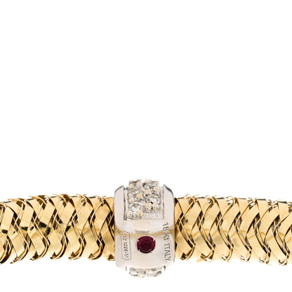 Roberto Coin 18K Yellow White Gold Diamond Primavera Bracelet 3 of 3
