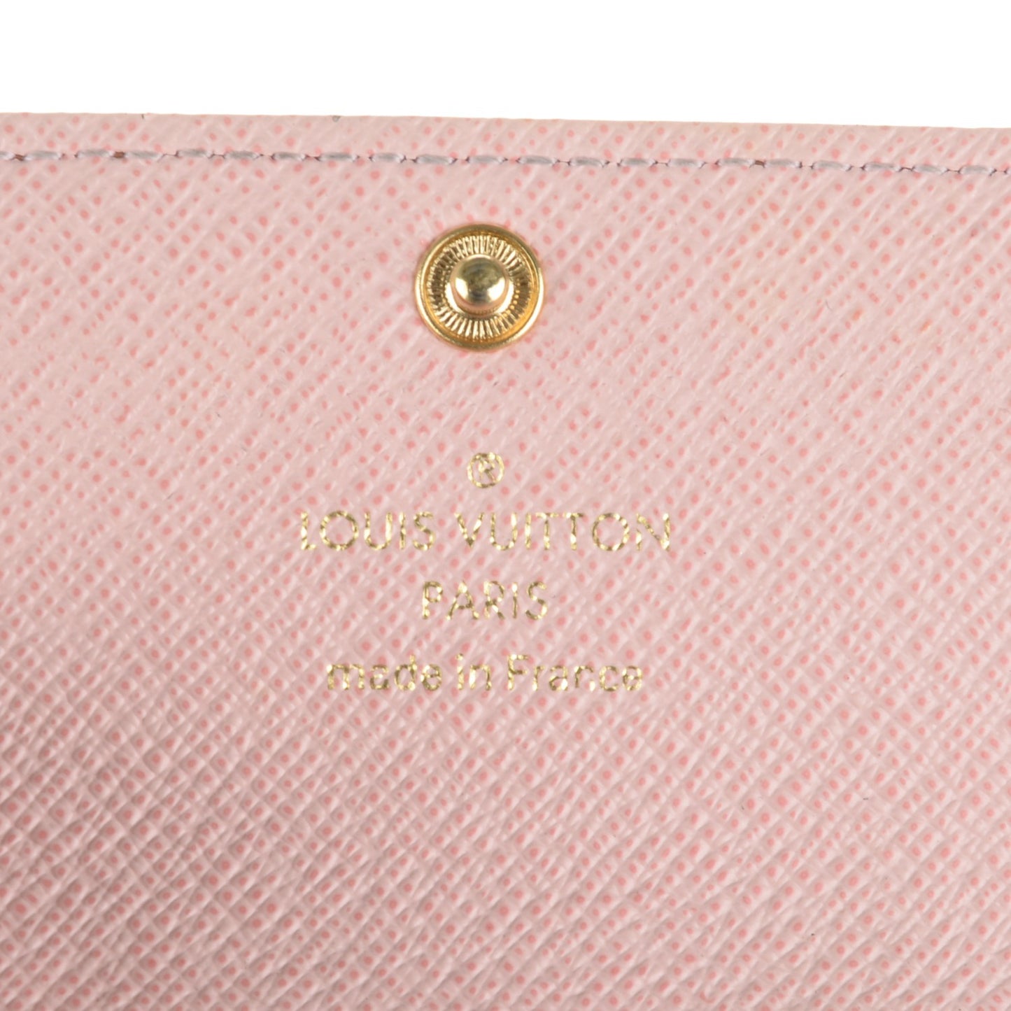 Damier Ebene Multicles 6 Key Holder Rose Ballerine