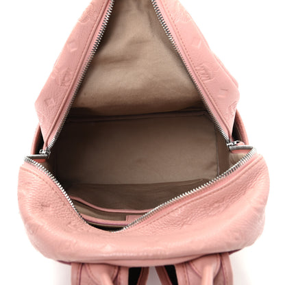 MCM Calfskin Ottomar Monogram Small Backpack Pink 5 of 10