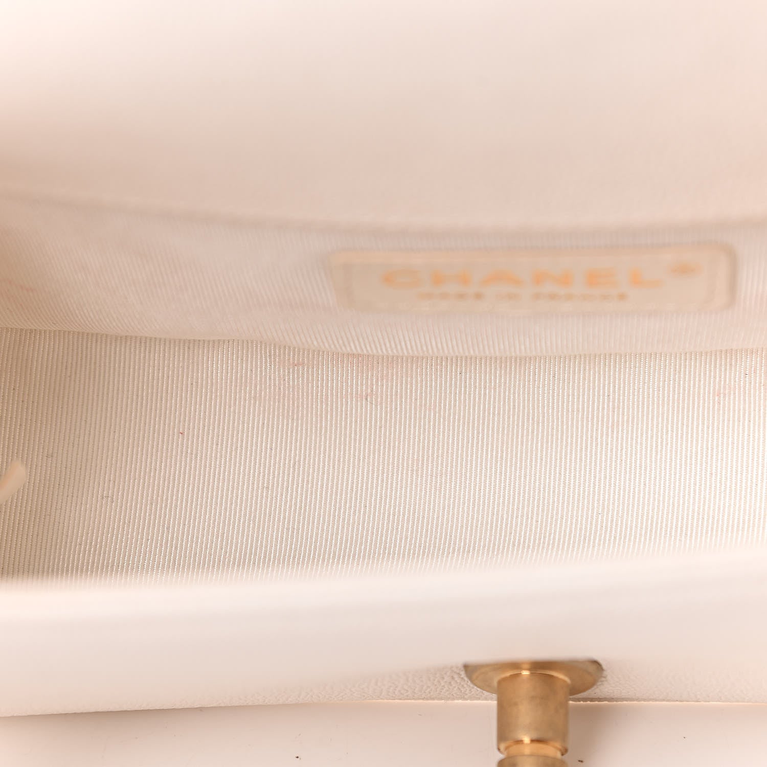 Chanel Caviar Quilted Small Boy Flap Ivory 12 of 12