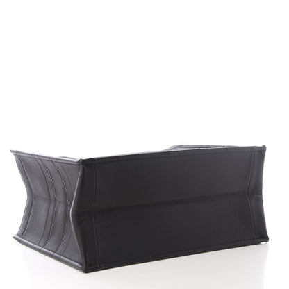Christian Dior Calfskin Embossed Medium Book Tote Black 3 of 9