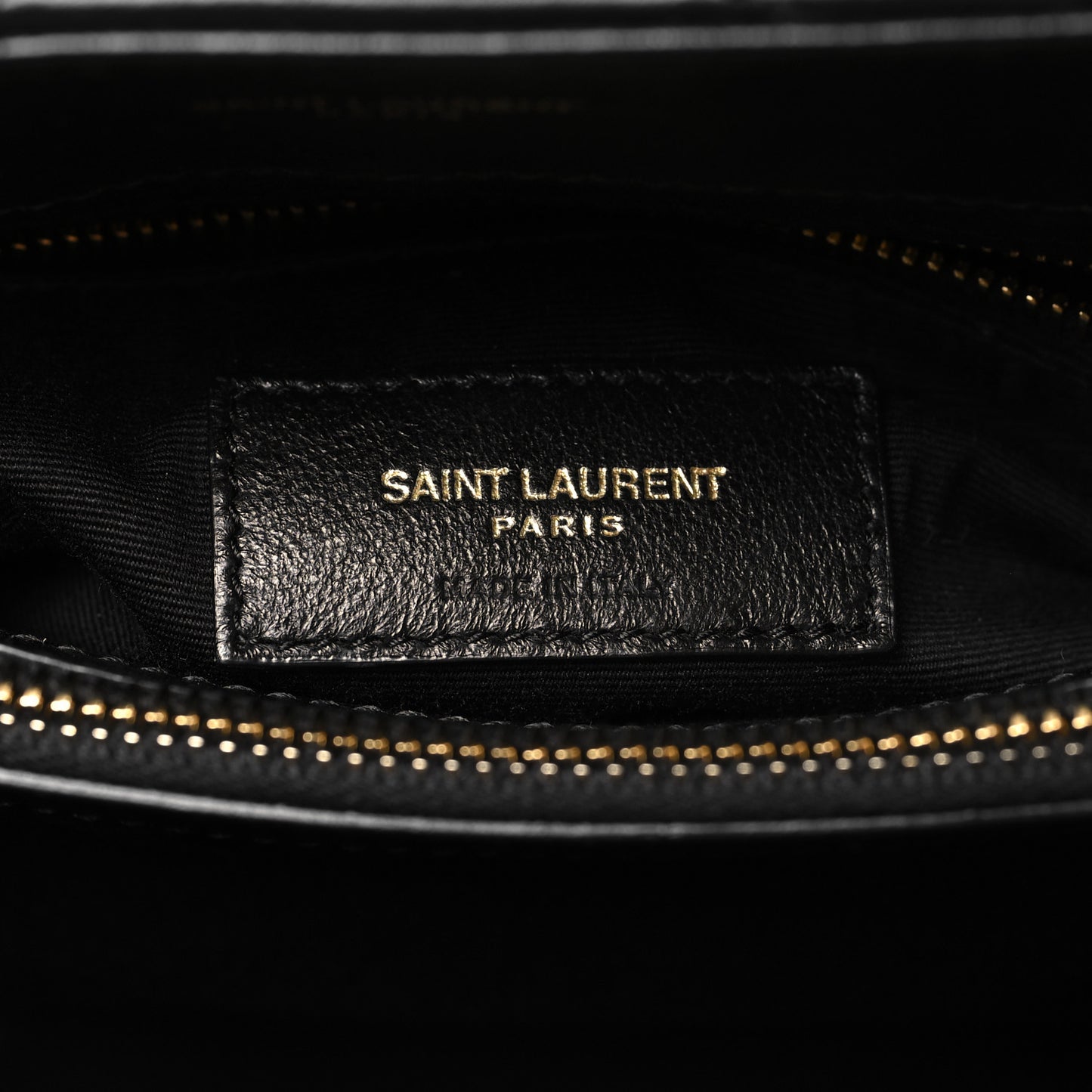 Calfskin Y Quilted Monogram Medium Loulou Chain Satchel Black
