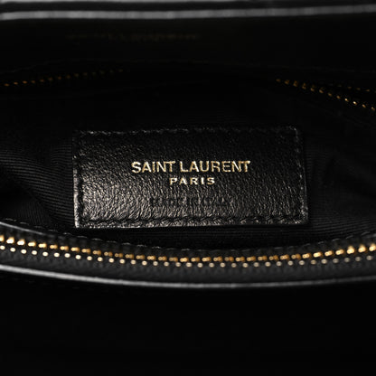 Saint Laurent Calfskin Y Quilted Monogram Medium Loulou Chain Satchel Black 6 of 10