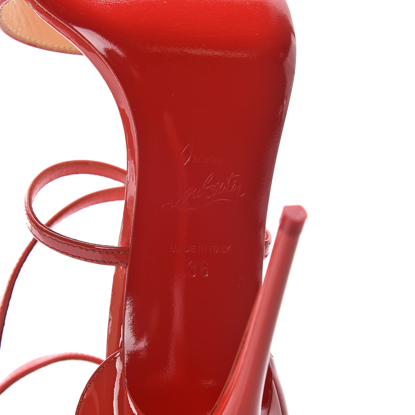 Patent Calfskin Choca 100 Sandals 36 Bisou