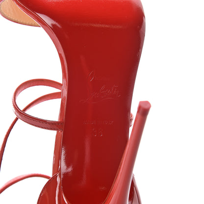 Christian Louboutin Patent Calfskin Choca 100 Sandals 36 Bisou 6 of 9