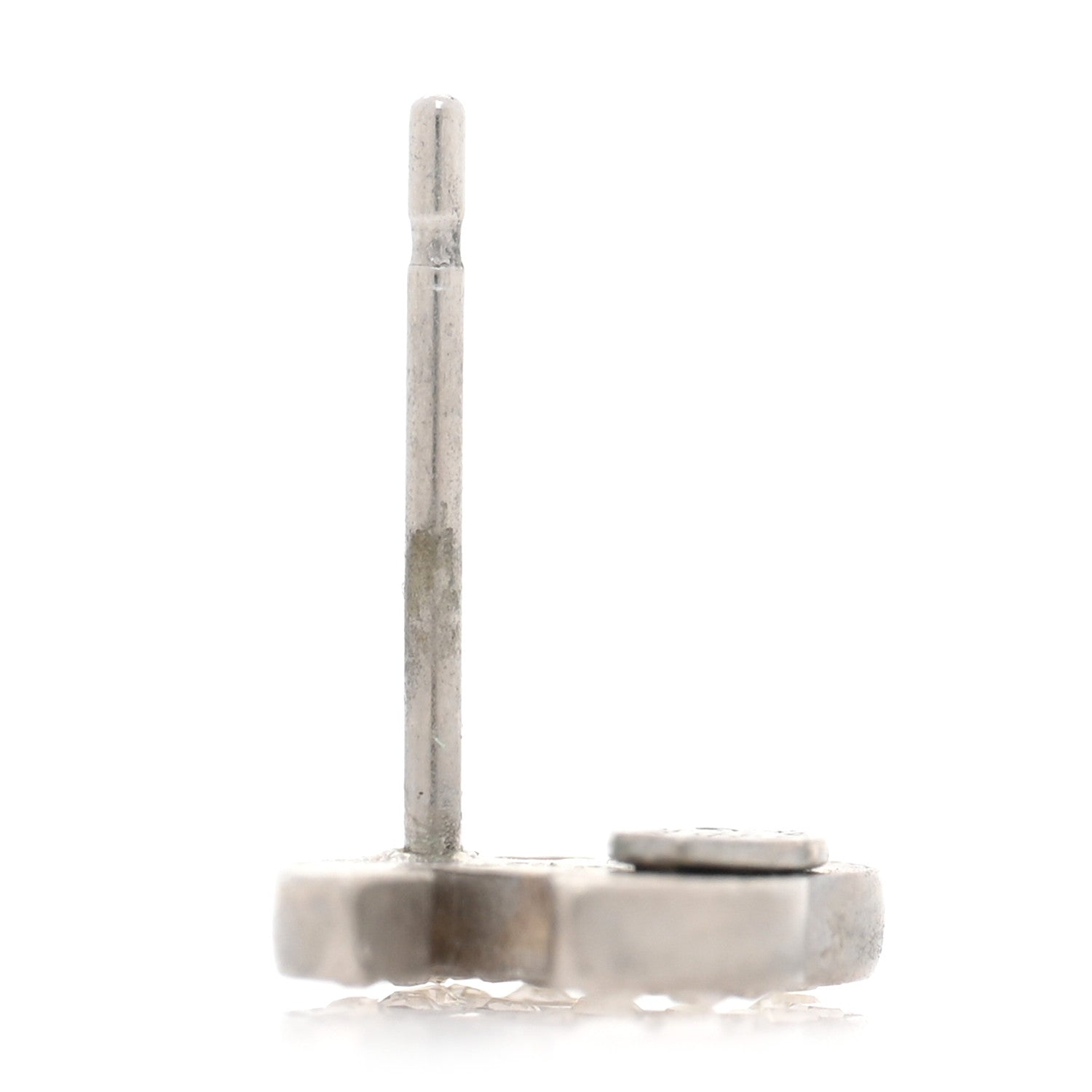 Chanel Crystal Mini Timeless CC Earrings Silver 5 of 6