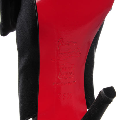 Christian Louboutin Satin Very Noeud 120 Pumps 36.5 Black 6 of 7
