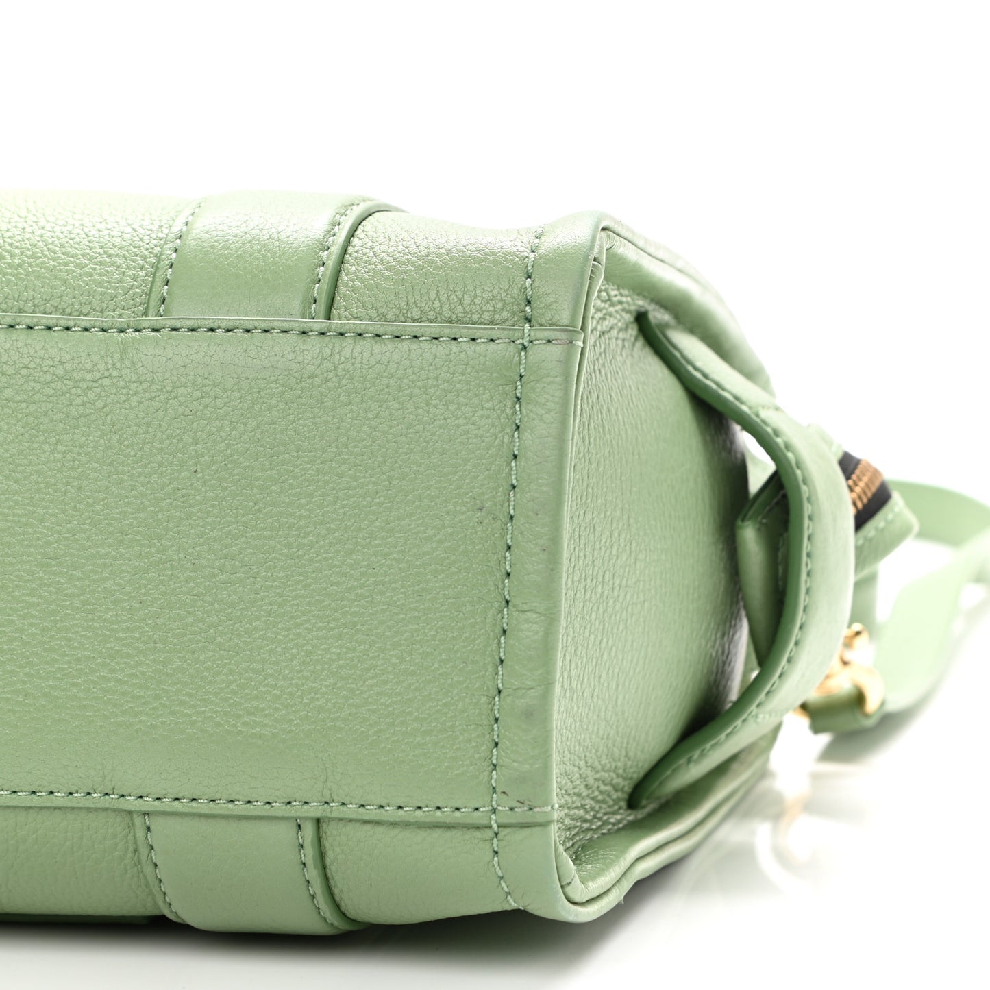 Grained Calfskin Small The Tote Bag Aspen Green