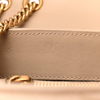 Saint Laurent Calfskin Y Quilted Monogram Small Loulou Chain Satchel Dark Beige 13 of 17