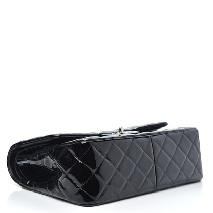 Chanel Patent Quilted Jumbo Double Flap Black 4 of 11