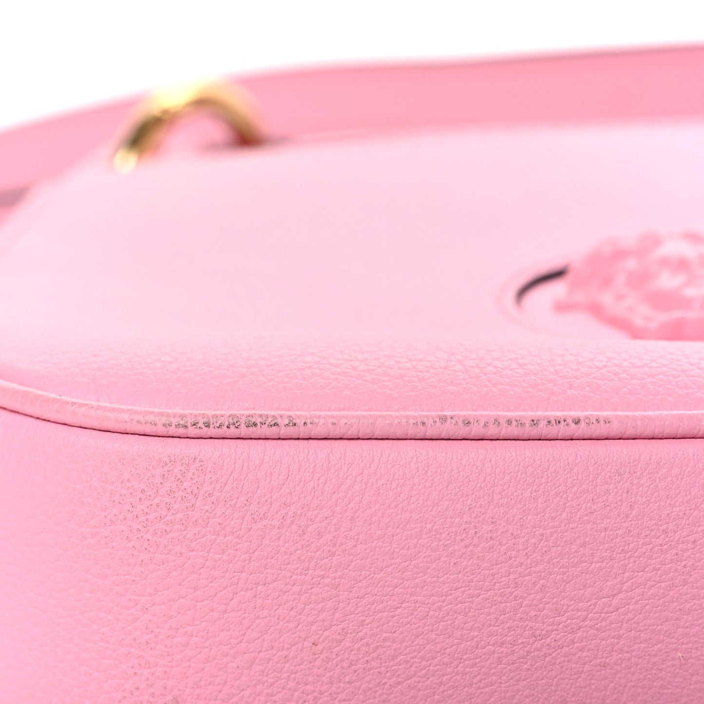 Calfskin La Medusa Small Hobo Crossbody Pink