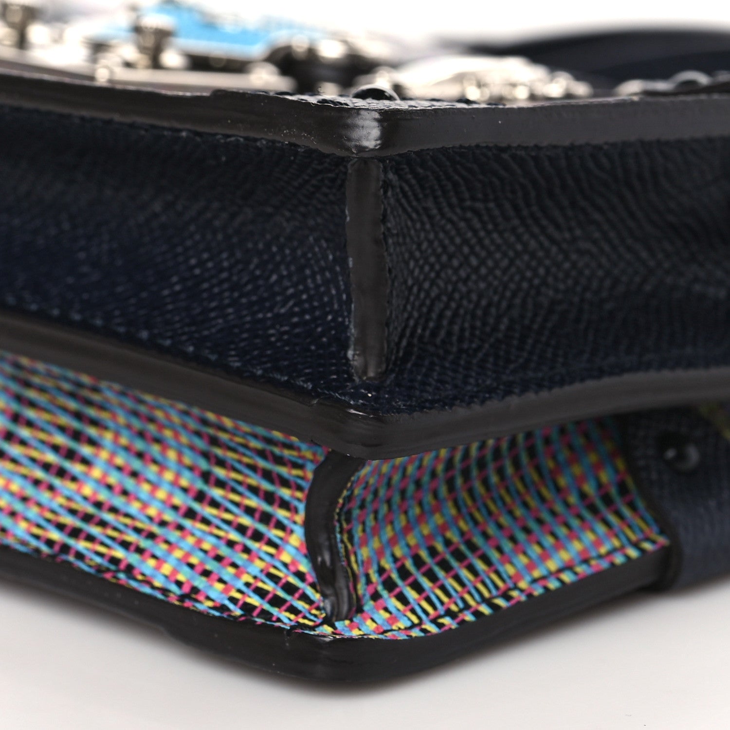 Louis Vuitton Calfskin Monogram LV Pop Trunk Clutch Blue 8 of 8